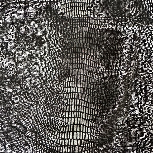 Jennifer Lopez Metallic Snakeskin Print Stretch Leggings Size 8 - Picture 5 of 9